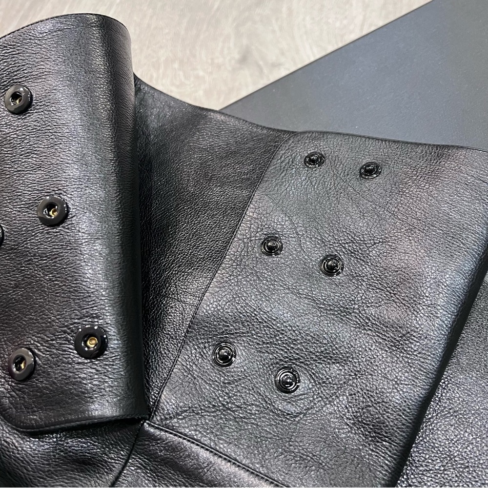 YSL Saint Laurent Over the Knee Boots Black - Picture 6 of 16